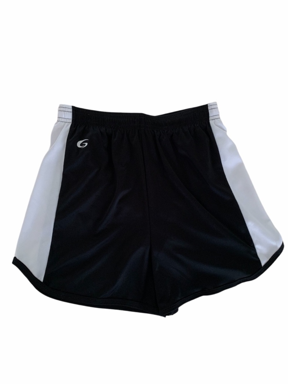GTM Sportswear Athletic Shorts Men’s Small Black White Gym Fitness Drawstring